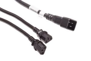ShowMeCables C20 to Dual C13 Splitter Power Cord - 15 Amp
