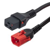 LCKC19 - Dual locking C14, 15A, 250V