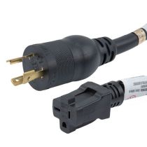 ShowMeCables NEMA L5-20P to N5-20R Adapter Cord - 20A - 1 FT