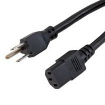 ShowMeCables NEMA 5-15P - C13, SJTOW Power Cable, 125V, 15A, 15FT