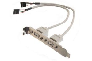USB 2.0 Internal AT Motherboard Adapter - 2 Port - 12 Inch