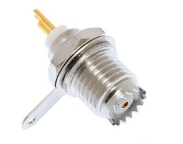 DISCONTINUED Mini UHF Female Chassis Mount Connector