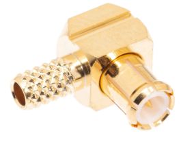 MCX Right Angle Male Crimp Connector - RG-174, RG-188, RG-316 & LMR-100