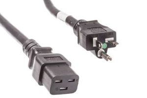 Hospital Grade Power Cord - Nema 5-20P to C19 - 20 Amp