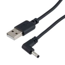 ShowMeCables DC Power Cable, USB To Right Angle 3.5mm/1.35mm Male, 3-Foot