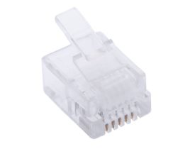 RJ12 Modular Connector - 6P6C - Flat Cable - 10 Pack