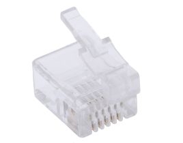 RJ12 DEC Modular Connector - 6P6C - Flat Cable - 10 Pack