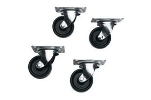 Commercial Grade Casters for Slim 5 and ERK Racks - Set of 4 (Non-Locking)