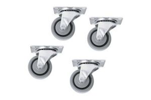 Fine Floor Casters for Slim 5 and ERK Racks - Set of 4 (Non-Locking)