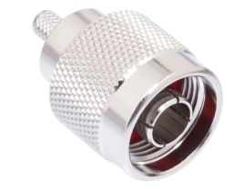 N Male Crimp Connector - RG58 & LMR-195