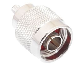 N Male Crimp Connector - RG142B/U