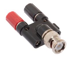 BNC Male to Dual Binding Post Adapter
