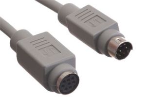 8 Pin Mini-DIN Male/Female Extension Cable