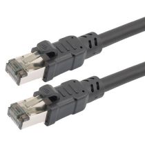 Category 8 25 to 40gig Ethernet Cable Assembly, S/FTP Overall Braid with Individually Shielded Pairs, RJ45 Male/Plug, 24AWG Solid, LSZH