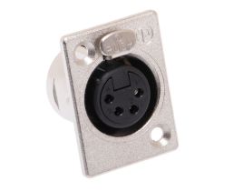 XLR 4 Pin Female Chassis Mount Connector