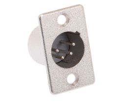 XLR 4 Pin Male Chassis Mount Connector