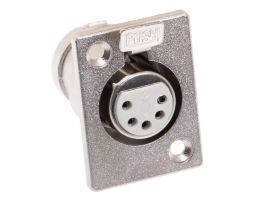 XLR 5 Pin Female Chassis Mount Connector