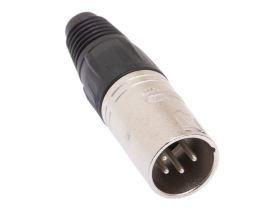 Neutrik XLR 4 Pin Male Solder Connector | NC4MX