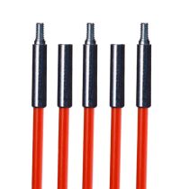 Non-Conductive Fiberglass Pull Rods - Five 6 Ft Rods | 30 Ft Total