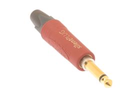 Neutrik silentPLUG 1/4 IN Mono Male Solder Connector - Metal