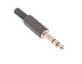 1/4 IN Stereo Male Solder Connector - Plastic