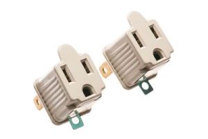 AC Male to Female Power Adapter - 2 Pack