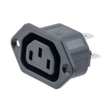 L-com AC PEM 320-2-2/F PANEL FLANGE 6.3mm QUICK-CONNECT