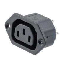 L-com AC PEM 320-2-2/F PANEL FLANGE 2.8mm SOLDER TERMINALS