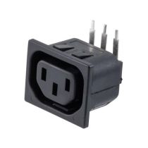 L-com AC PEM 320-2-2/F 1.5mm PANEL SNAP-IN THRU-HOLE