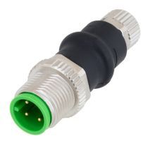 L-com M12 4 Pin A-Code Male to M8 4 Pin Female Adapter