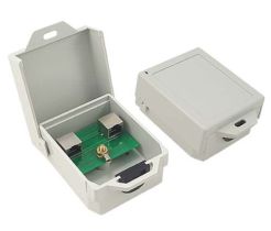 L-com Outdoor 10/100/1000 Base-T CAT6 PoE Compatible Lightning Protector - RJ45 Jacks