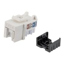 ShowMeCables Cat6 Antimicrobial RJ45 Keystone Jack, Unshielded