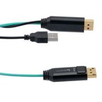 L-Com 8K DisplayPort 1.4 AOC over OM3 Pure Fiber, 90 Meters