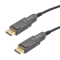 L-com Mini DisplayPort 1.4 to Mini DisplayPort Active Optical Cable, 4K, 10 Meters