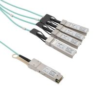 L-com Active Optical Cable Breakout - QSFP+ 40Gbps to 4x10G SFP+ - MSA Compatible