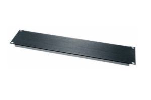 2 Space Aluminum Blank Panel, Flanged