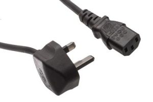BS 1363 to C13 International Power Cord - 10 Amp