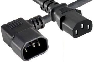 CPU/PDU Power Cord - C14 Left Angle to C13 - 15 Amp