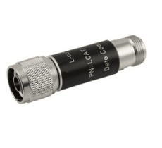 L-com 2W/2dB RF Fixed Attenuator - N Male to N Female - Brass Nickel - 3 GHz