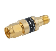 L-com 2W/9dB RF Fixed Attenuator - SMA Male to SMA Female - Gold - 3 GHz