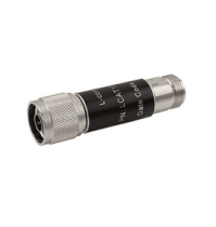 L-com 2W/6dB RF Fixed Attenuator - N Male to N Female - Brass Nickel - 6 GHz