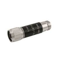 L-com 2W/20dB RF Fixed Attenuator - N Male to N Female - Brass Nickel - 3 GHz