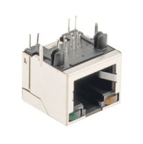 Surface Mount Jack with LED Lights - Shielded - 90°