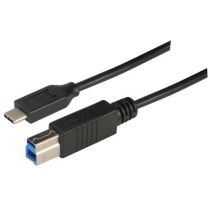 L-com USB 3.0 Type C to Type B Cable-0.3 M