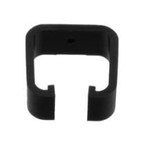 ShowMeCables Changeable Color Ring Clip For Use With CBRJ45 Style RJ45 Plug Clip Boots, Black Color, PVC, 100 Pack