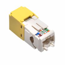 Panduit Cat6 RJ45 Mini-Com Tool-Less Jack Jack - Yellow