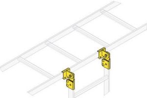 Middle Atlantic Adjustable 90° Tee Splice Hardware - 1 Pair