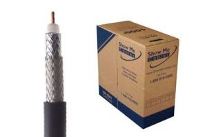ShowMeCables RG11 Direct Burial Coax Cable - CCS - Black