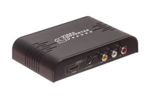 Composite RCA and S-Video to HDMI Upscale Converter