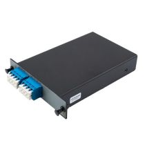 Passive CWDM, Single LGX Mux & DeMux, 4CH 20nm space, start ch 1550nm, LC/UPC, w/ PASS & MON (1%)